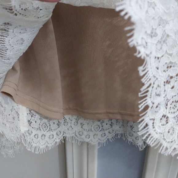 Rose & Olive White Lace Blouse  S - Picture 11 of 11
